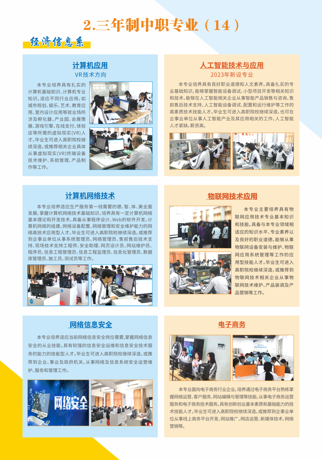 武平職業(yè)中專學校專業(yè)介紹