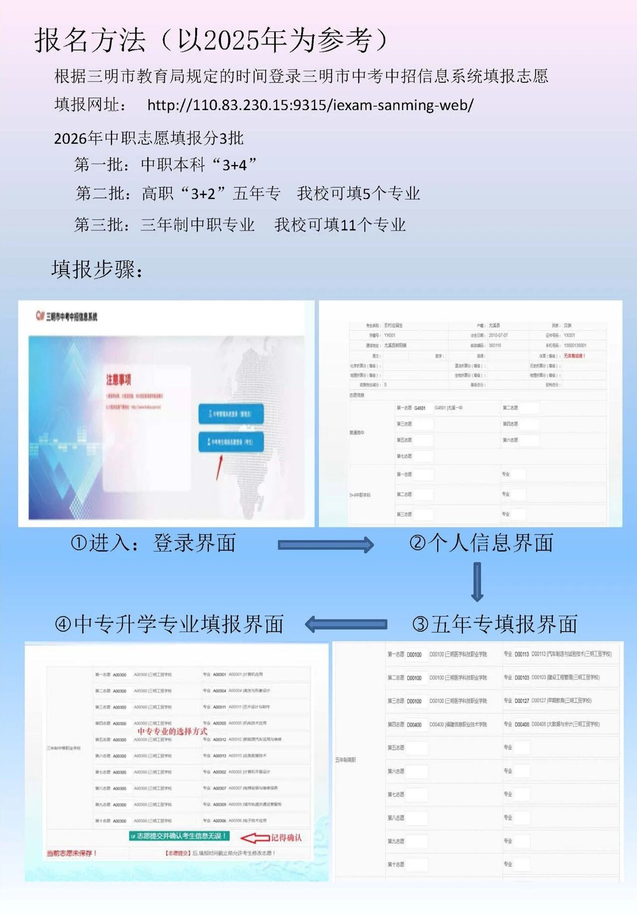 福建省三明工貿(mào)學(xué)校2026年招生簡章